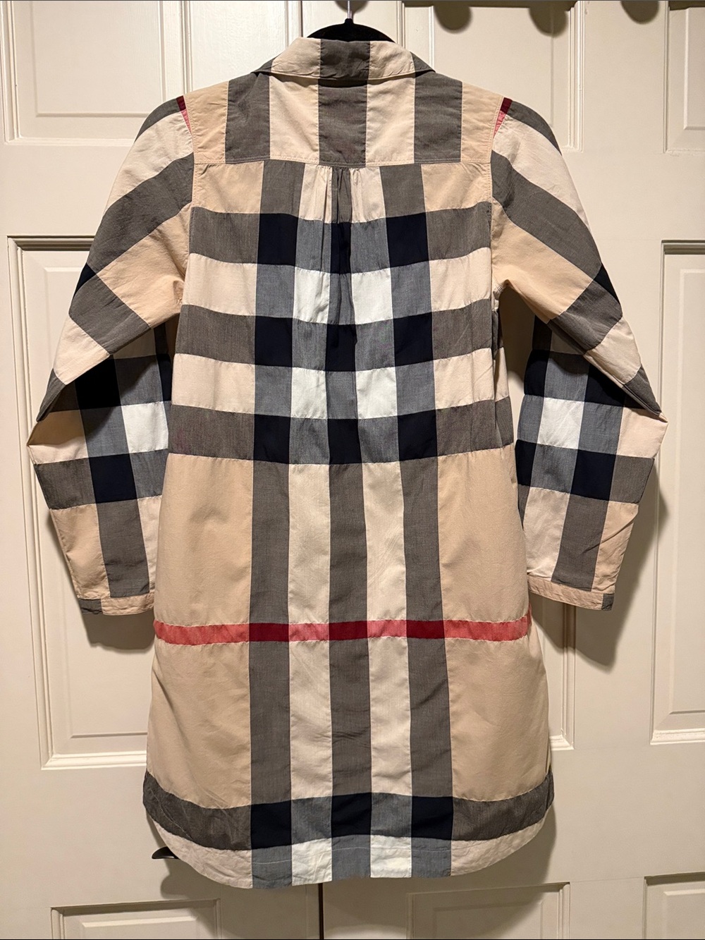 Burberry Kids Beige and Black Plaid Dress/Tunic - 14Y - Picture 4 of 7